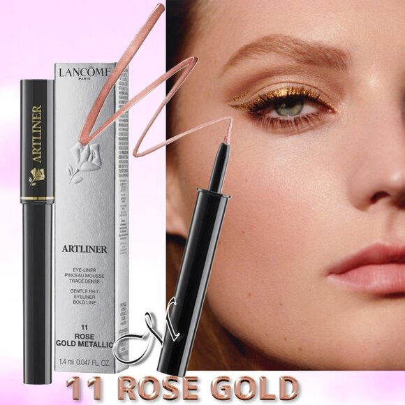 NIB! Rose Gold Metallic 11 Lancôme Artliner Precision Point Eyeliner - Full size - Picture 1 of 11